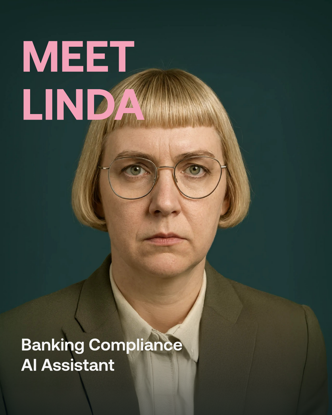 Slide 1 — Meet Linda, Banking Compliance AI Assistant