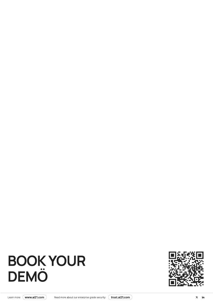 Book Your Demö — closing page with QR code.
